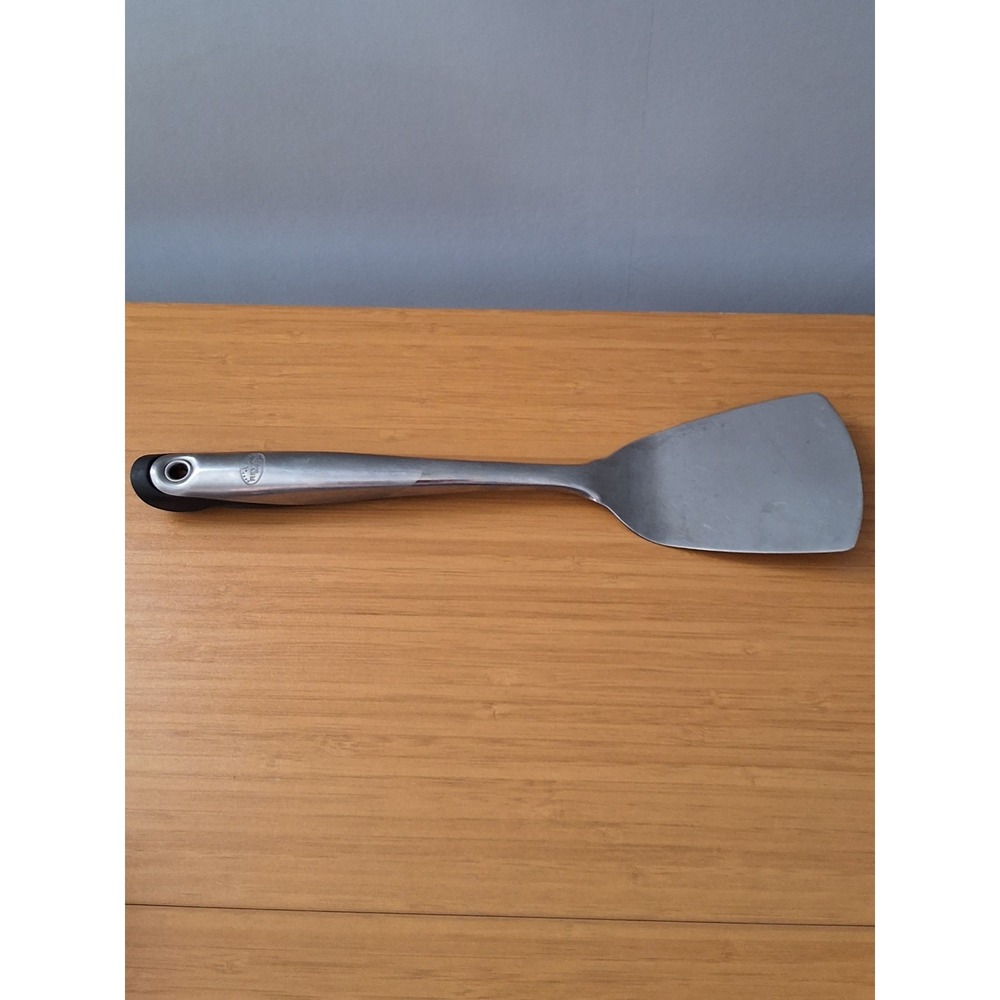 Vintage Revere Ware Stainless Steel Spatula w/Silcone Grip Heavy